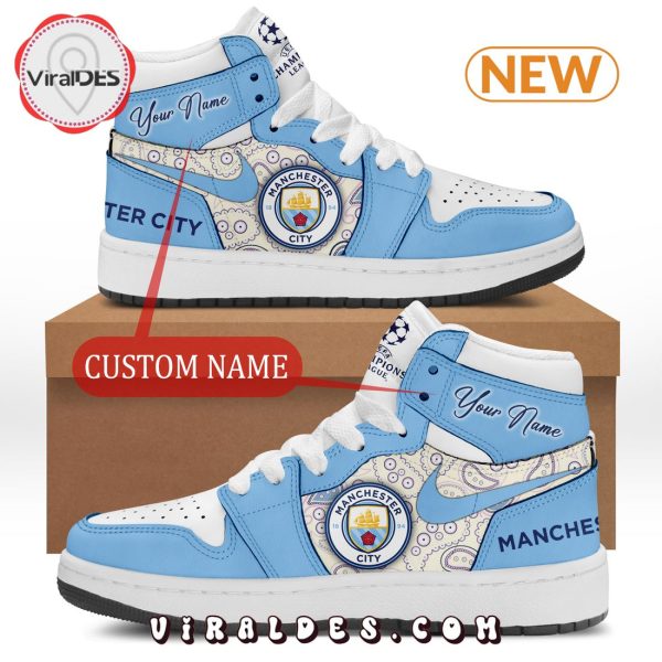 Manchester City Champions League Air Jordan 1 Hightop