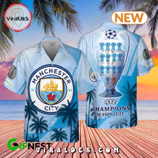 Manchester City F.C Champions Hawaiian Shirt