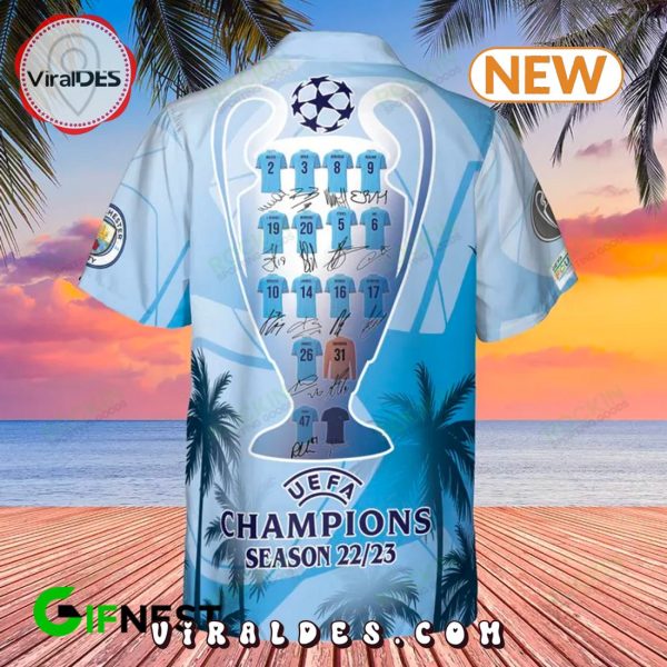 Manchester City F.C Champions Hawaiian Shirt