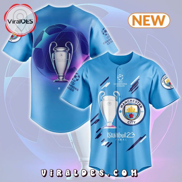 Manchester City Premier League Baseball Jersey