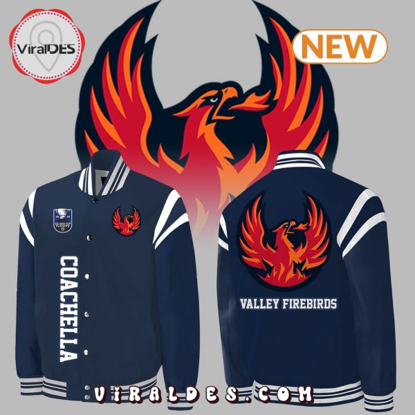 Men’s Coachella Valley Firebirds Navy Baseball Jacket