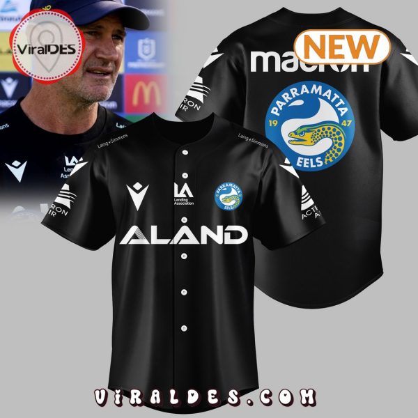 Men’s Parramatta Eels Black Baseball Jersey