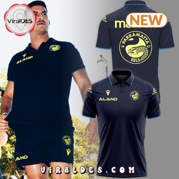 Men’s Parramatta Eels Black Luxury Polo