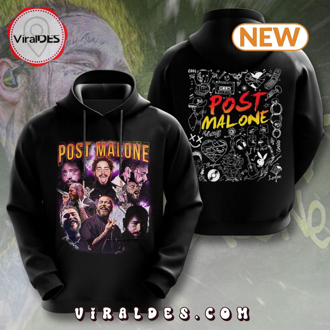 Men s Post Malone F 1 Trillion Hoodie Viraldes Store