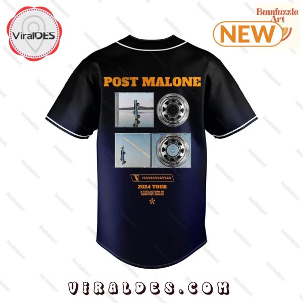 Men’s Post Malone F-1 Trillion Tour Baseball Jersey