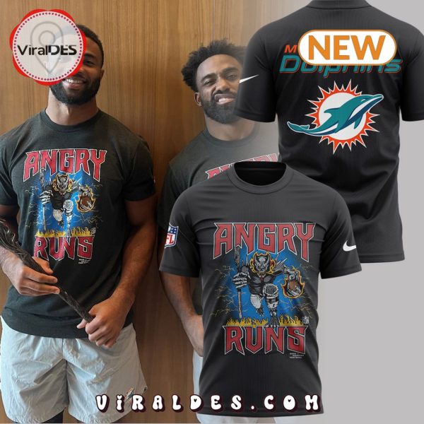 Miami Dolphins Angry Runs T-Shirt, Jogger, Cap