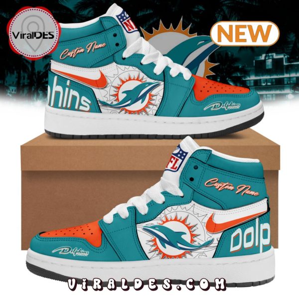 Miami Dolphins Custom 2024 Air Jordan 1 Hightop