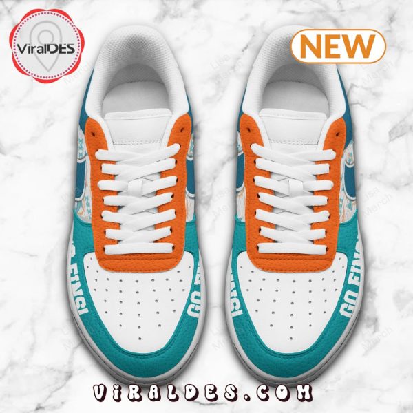 Miami Dolphins Go Fins Air Force 1 Sneakers