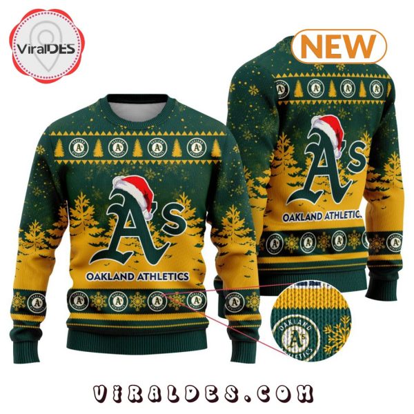 MLB Oakland Athletics 2024 Christmas Ugly Sweater