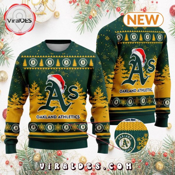 MLB Oakland Athletics 2024 Christmas Ugly Sweater