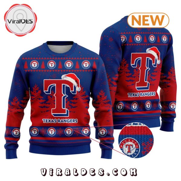 MLB Texas Rangers 2024 Christmas Ugly Sweater