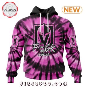 NHL Vegas Golden Knights Special Pink F!ck Cancer Design Hoodie