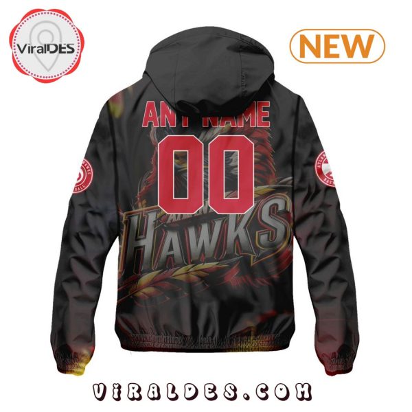 NBA Atlanta Hawks Realistic Team Logo Design Windbreaker Jacket