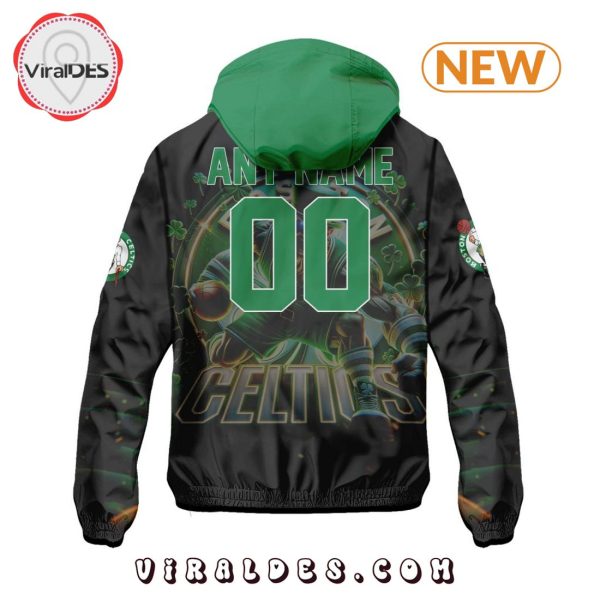 NBA Boston Celtics Realistic Team Logo Design Windbreaker Jacket