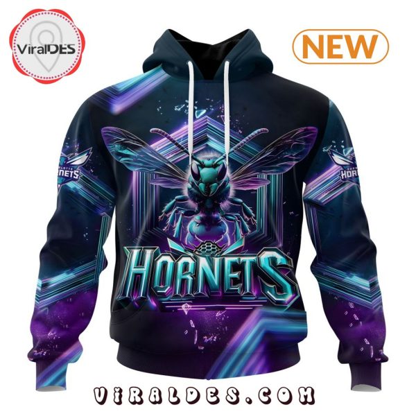 NBA Charlotte Hornets Special Realistic Team Logo Hoodie