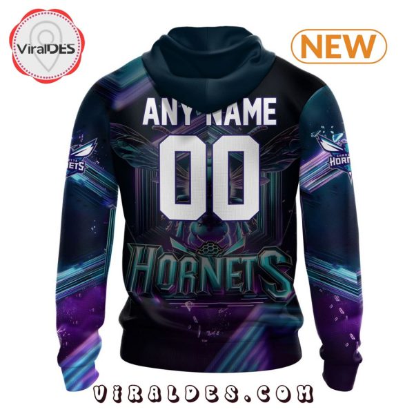 NBA Charlotte Hornets Special Realistic Team Logo Hoodie