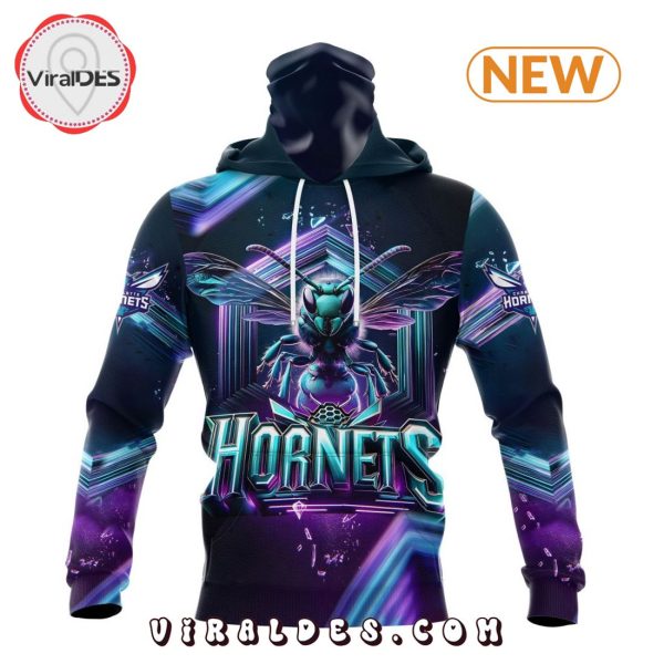 NBA Charlotte Hornets Special Realistic Team Logo Hoodie