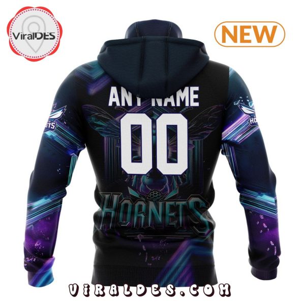 NBA Charlotte Hornets Special Realistic Team Logo Hoodie