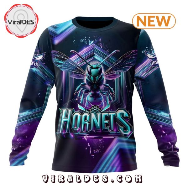 NBA Charlotte Hornets Special Realistic Team Logo Hoodie