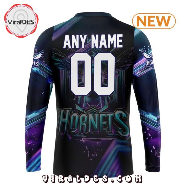 NBA Charlotte Hornets Special Realistic Team Logo Hoodie