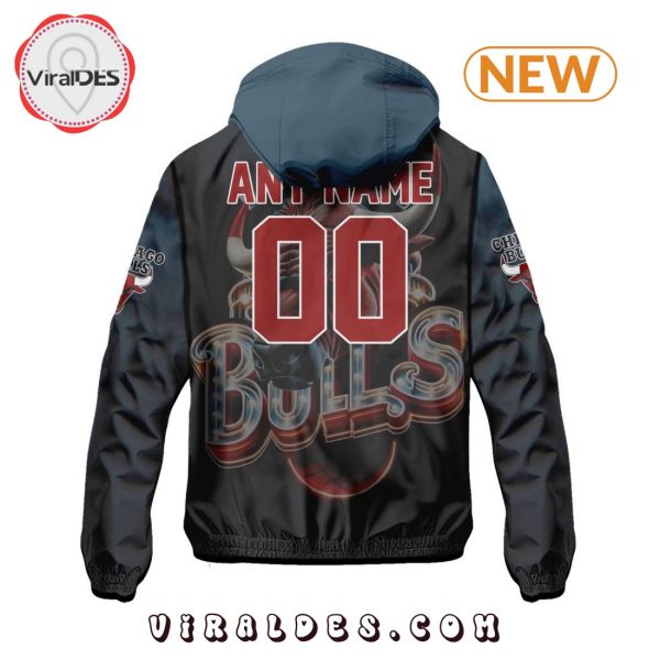 NBA Chicago Bulls Realistic Team Logo Design Windbreaker Jacket