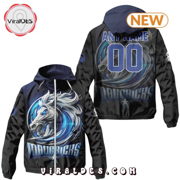 NBA Dallas Mavericks Realistic Team Logo Design Windbreaker Jacket