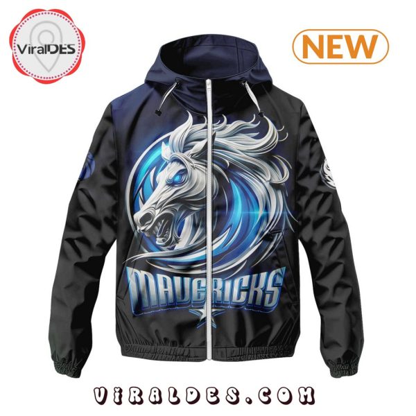 NBA Dallas Mavericks Realistic Team Logo Design Windbreaker Jacket