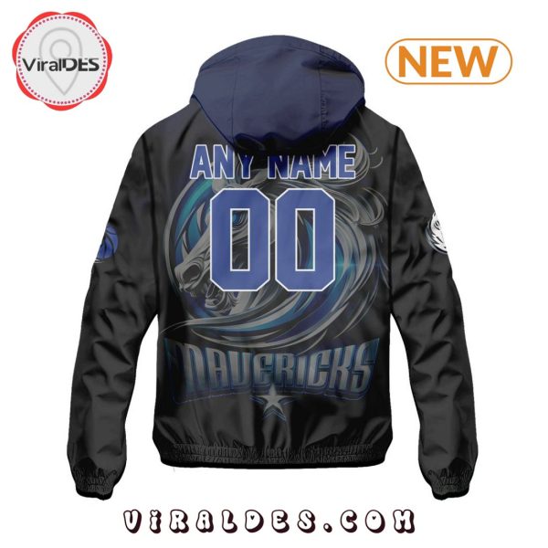 NBA Dallas Mavericks Realistic Team Logo Design Windbreaker Jacket