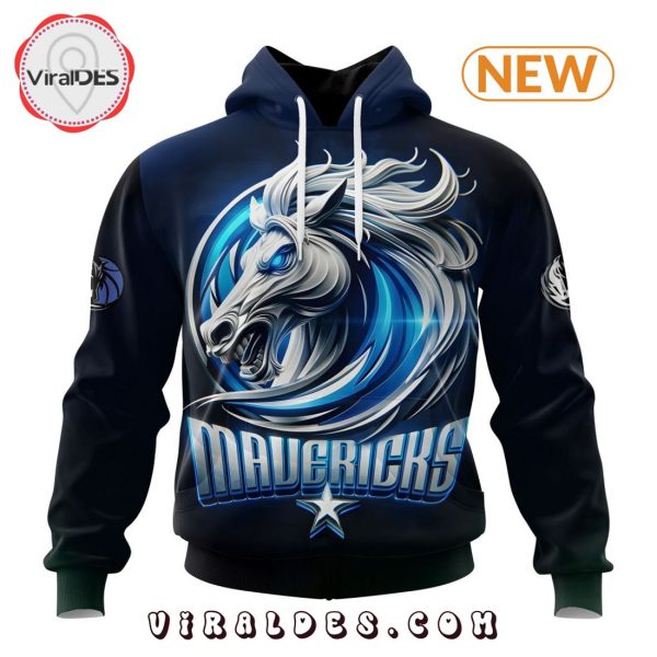 NBA Dallas Mavericks Special Realistic Team Logo Hoodie