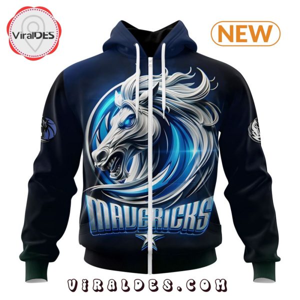 NBA Dallas Mavericks Special Realistic Team Logo Hoodie