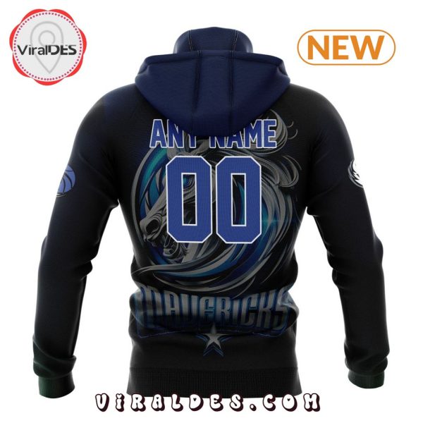 NBA Dallas Mavericks Special Realistic Team Logo Hoodie