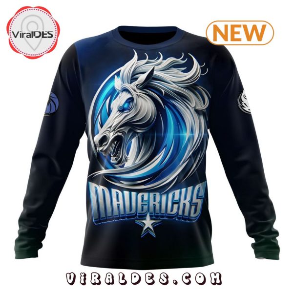 NBA Dallas Mavericks Special Realistic Team Logo Hoodie