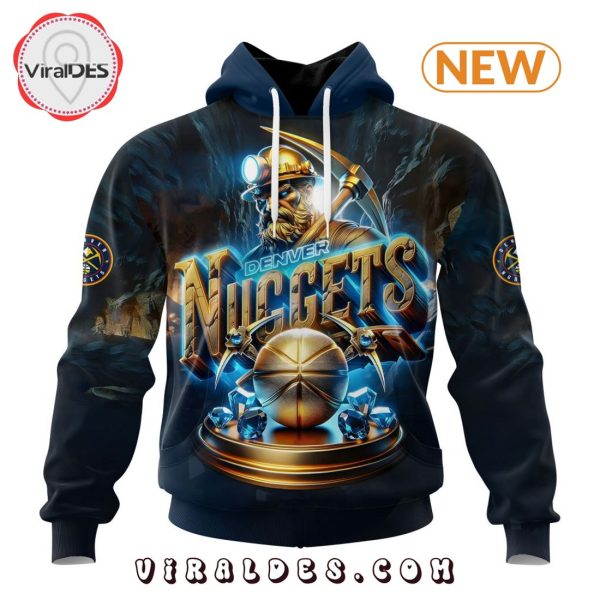 NBA Denver Nuggets Special Realistic Team Logo Hoodie