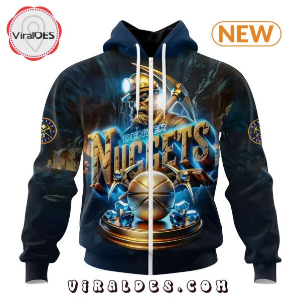 NBA Denver Nuggets Special Realistic Team Logo Hoodie