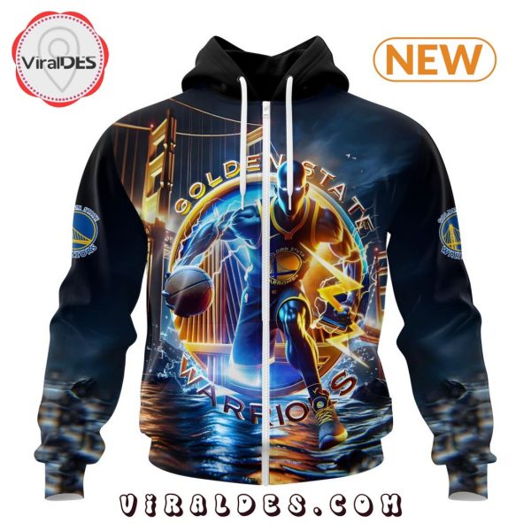 NBA Golden State Warriors Special Realistic Team Logo Hoodie