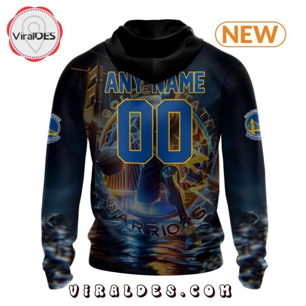 NBA Golden State Warriors Special Realistic Team Logo Hoodie