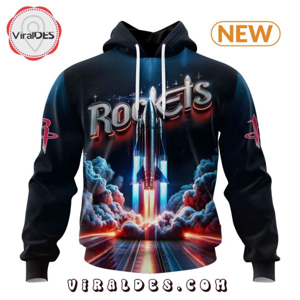 NBA Houston Rockets Special Realistic Team Logo Hoodie