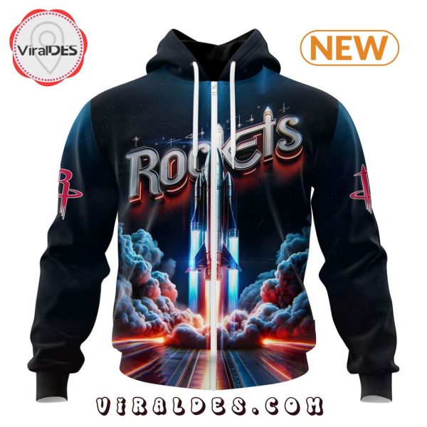 NBA Houston Rockets Special Realistic Team Logo Hoodie