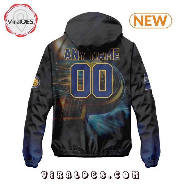 NBA Indiana Pacers Realistic Team Logo Design Windbreaker Jacket