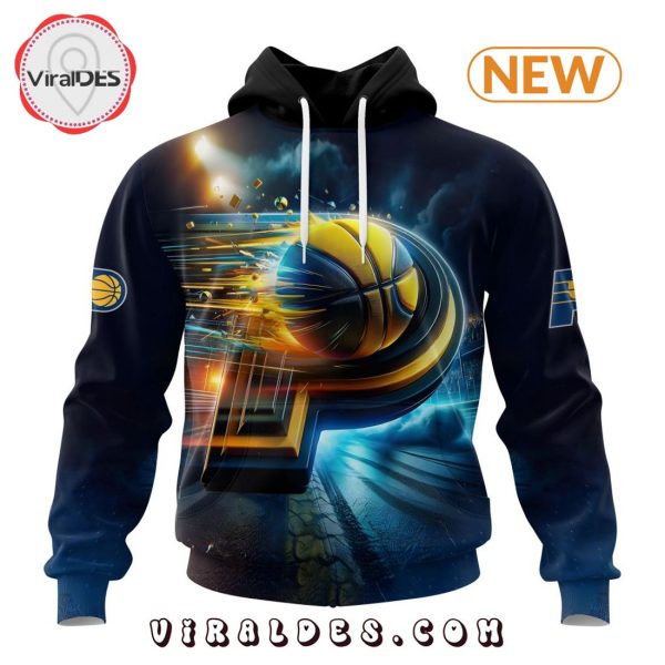 NBA Indiana Pacers Special Realistic Team Logo Hoodie