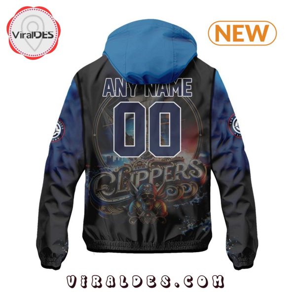 NBA Los Angeles Clippers Realistic Team Logo Design Windbreaker Jacket