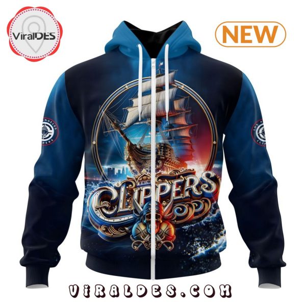 NBA Los Angeles Clippers Special Realistic Team Logo Hoodie