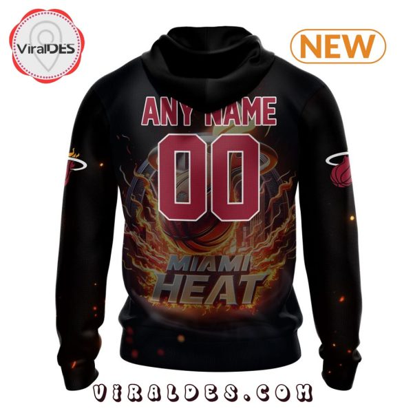 NBA Miami Heat Special Realistic Team Logo Hoodie