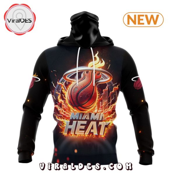 NBA Miami Heat Special Realistic Team Logo Hoodie