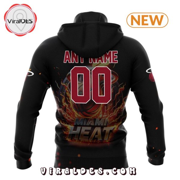 NBA Miami Heat Special Realistic Team Logo Hoodie