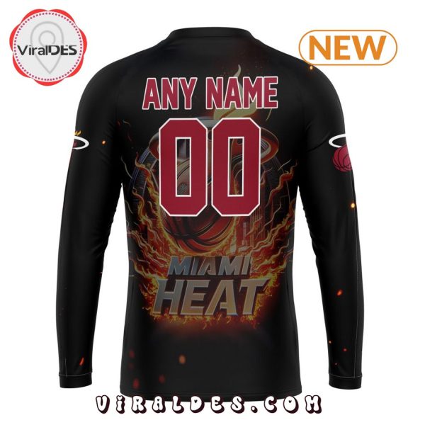 NBA Miami Heat Special Realistic Team Logo Hoodie