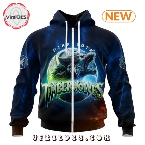 NBA Minnesota Timberwolves Special Realistic Team Logo Hoodie