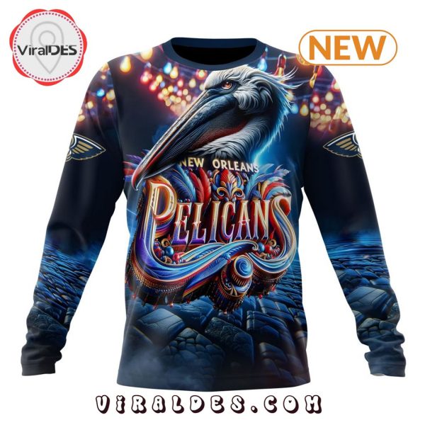 NBA New Orleans Pelicans Special Realistic Team Logo Hoodie