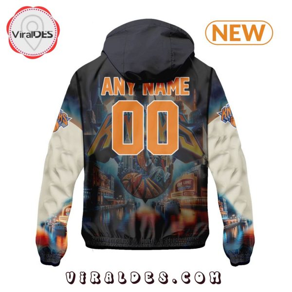 NBA New York Knicks Realistic Team Logo Design Windbreaker Jacket