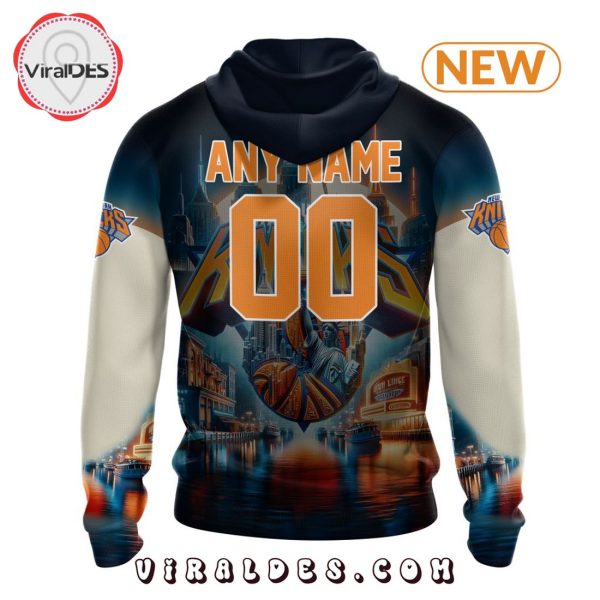 NBA New York Knicks Special Realistic Team Logo Hoodie